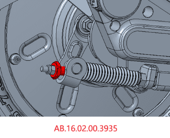 Adjust nut-M5, part AB.16.02.00.3935