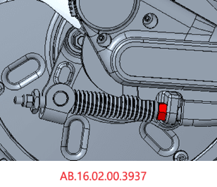 Hexagonal flange nut M7, part AB.16.02.00.3937