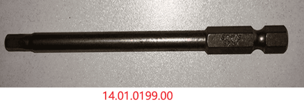 Electric bit-Inner hexagon-4*100mm
