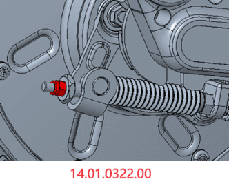 Nylon locknut M5, part 14.01.0322.00
