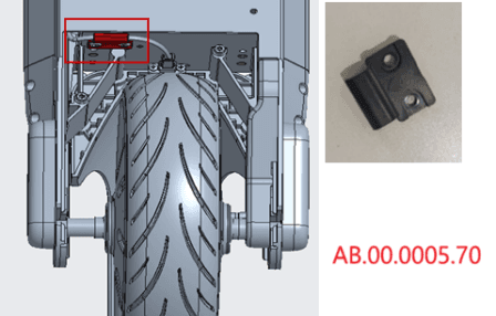 Tail lamp cable buckle