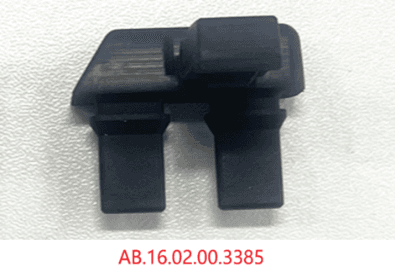 Battery terminal handle rubber block