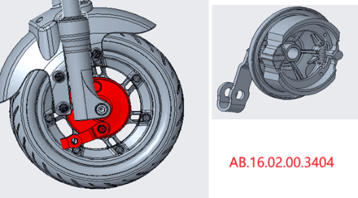 Front drum brake