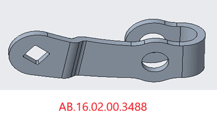 Crank of front drum brake