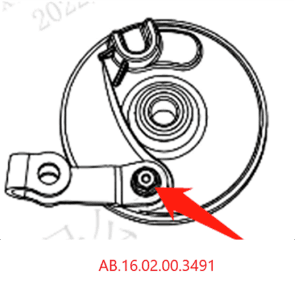 Drum brake nut-M6