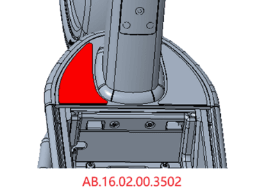 Front footpad-left