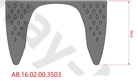 Rear footpad