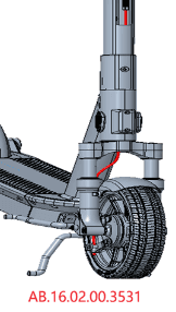 Front brake line-long