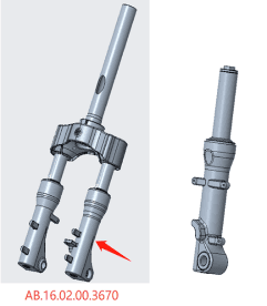 Right aluminum cylinder