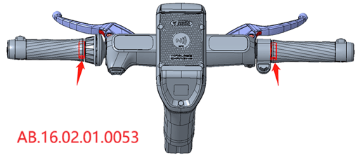 Handlebar grip fixing ring