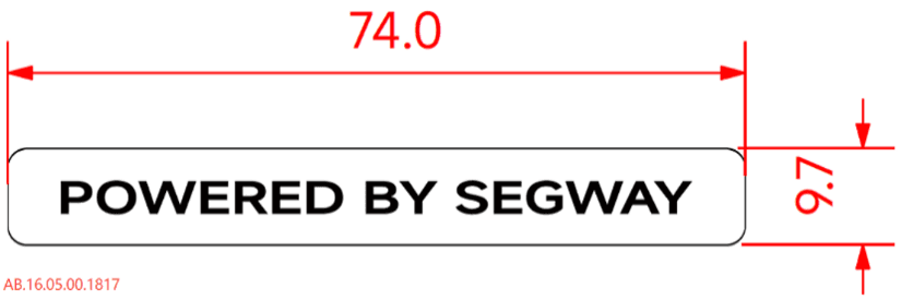 Letter mark reflective sticker