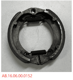 Rear drum brake shoe block assembly