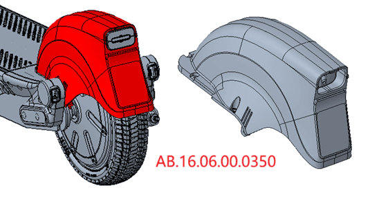 Rear fender