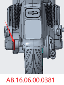 Rear reinforcing plate-left