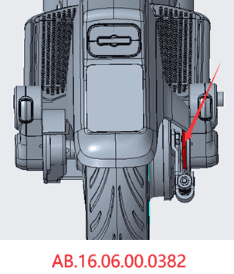 Rear reinforcing plate-right