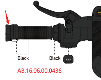 Handlebar end cap-left