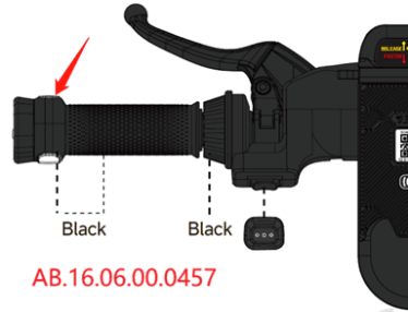 Integrated steering lamp-left