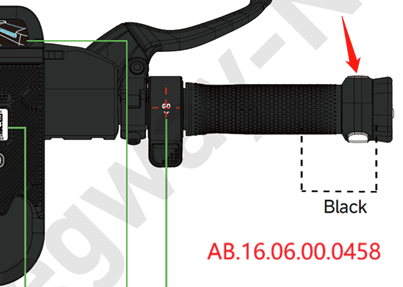 Integrated steering lamp-right