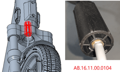 Front brake adapter block