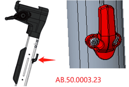 Vertical tube hook