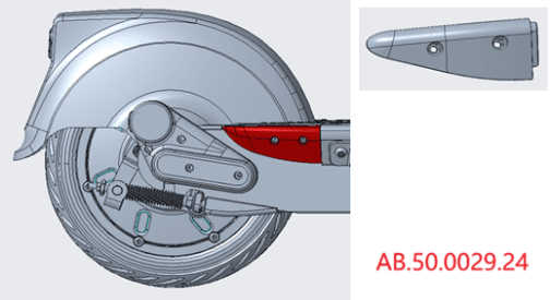 Rear bumper-right