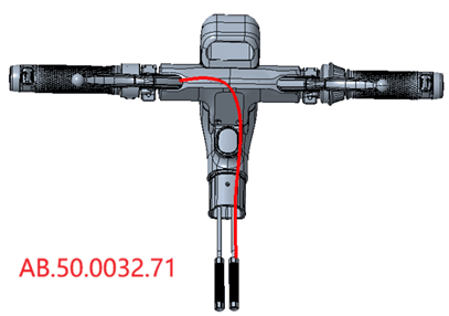 Front brake line-short