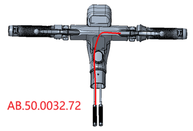 Rear brake line-short